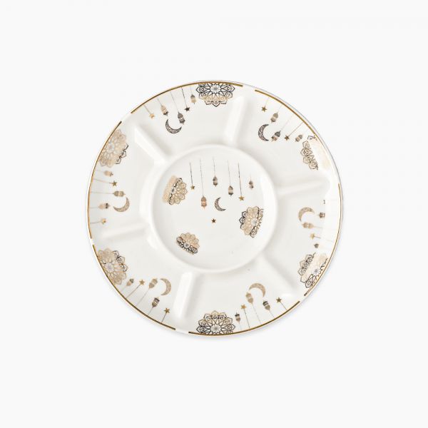 Divided Round Serving Dish