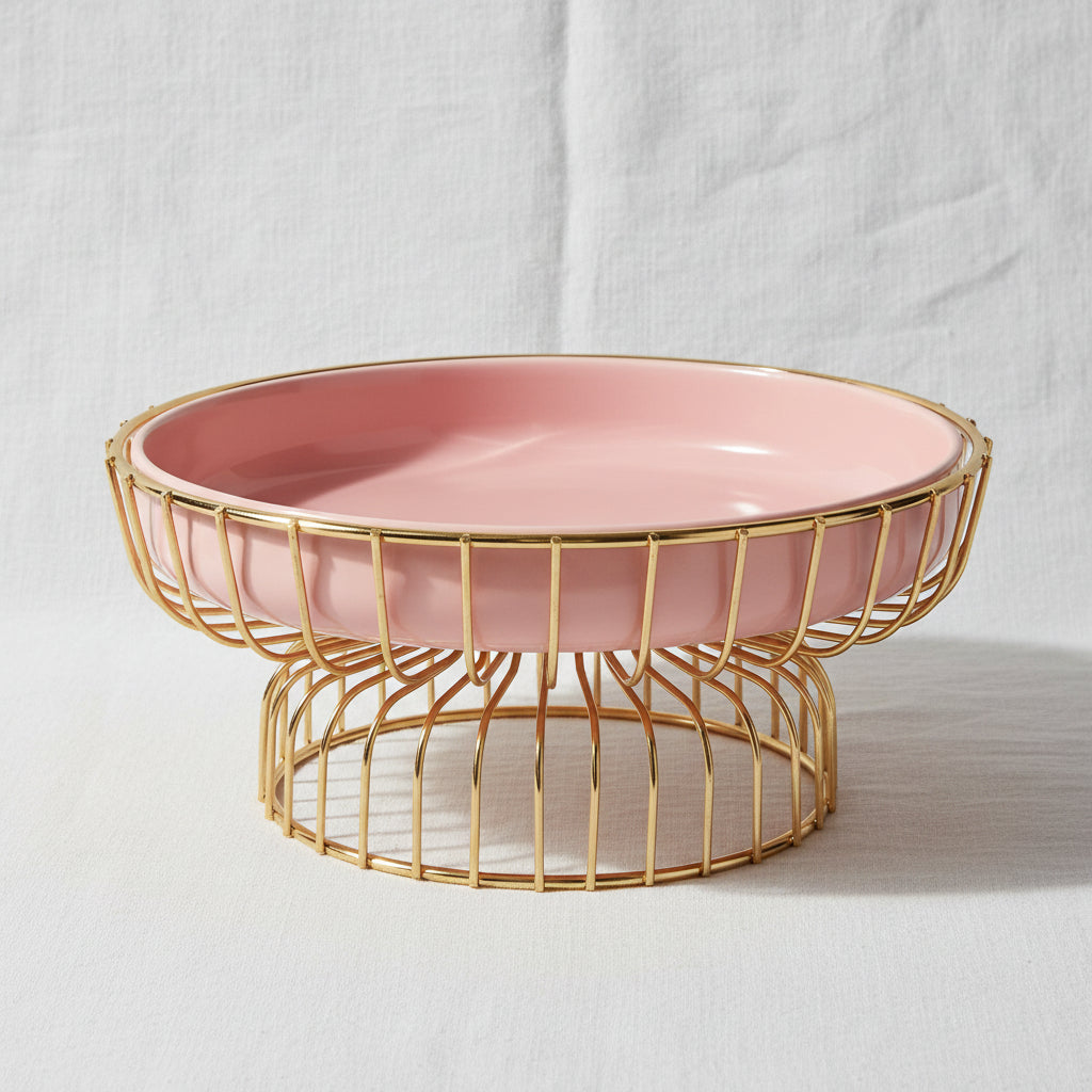 Wire - framed Tabletop Bowl