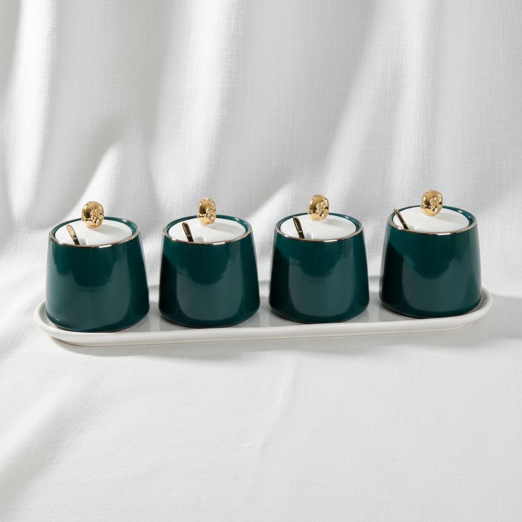 4-Jar Spice Condiment Set