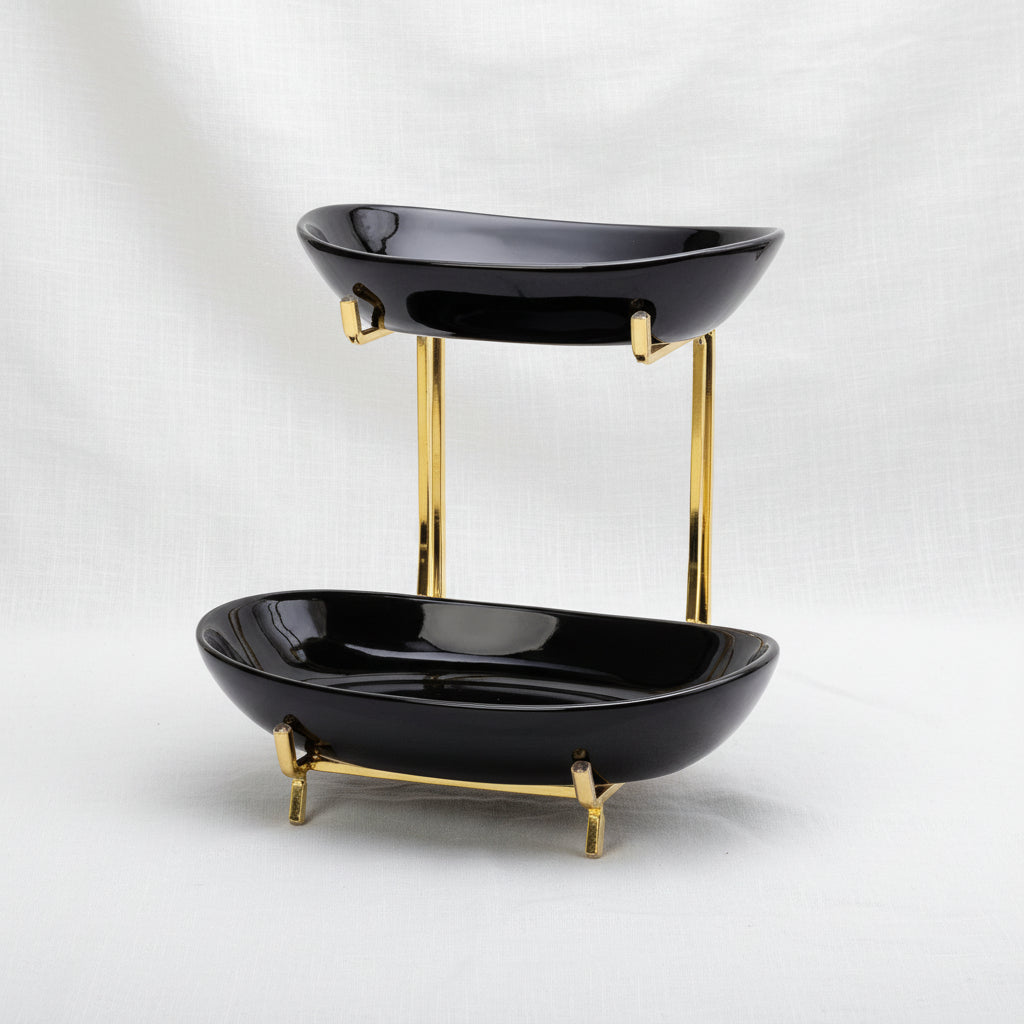 Oval two - bowl display