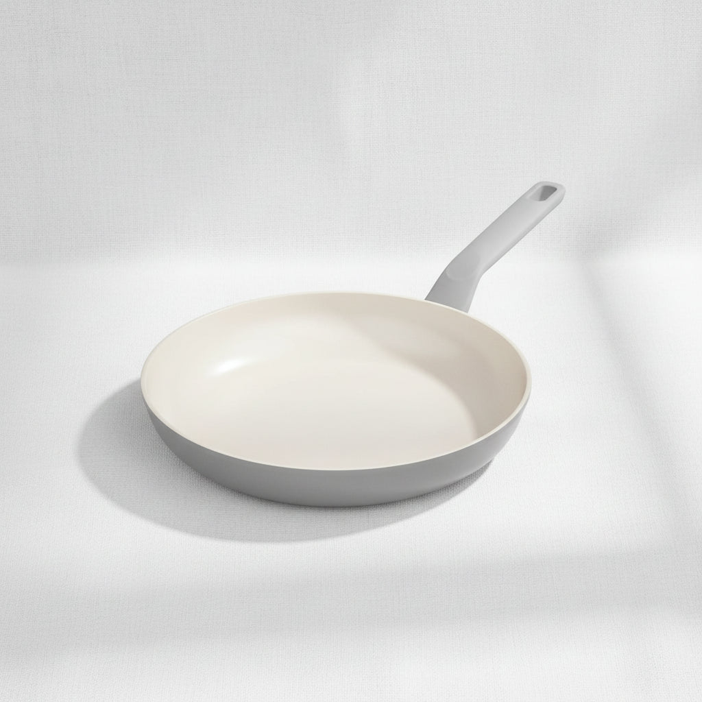 Ergonomic hanging frying pan